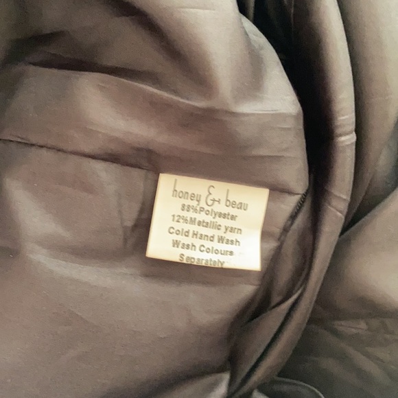 Honey & Beau Metallic/Shimmer Bodycon Dress AU 10 - Picture 9 of 11